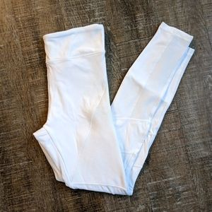Nova sport white moto leggings
